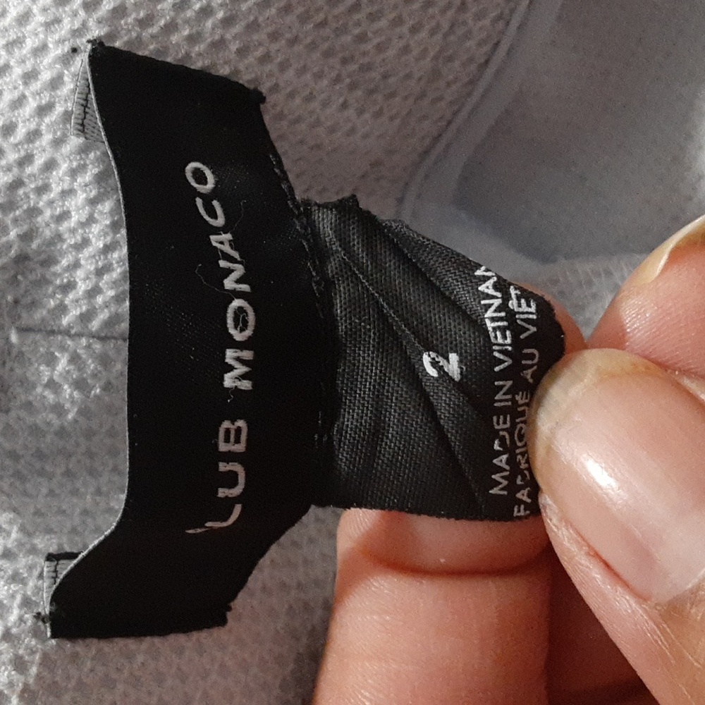 Club Monaco Light Blue Cropped Pants Pockets Women's Size 2 Preppy Beach - Picture 5 of 6